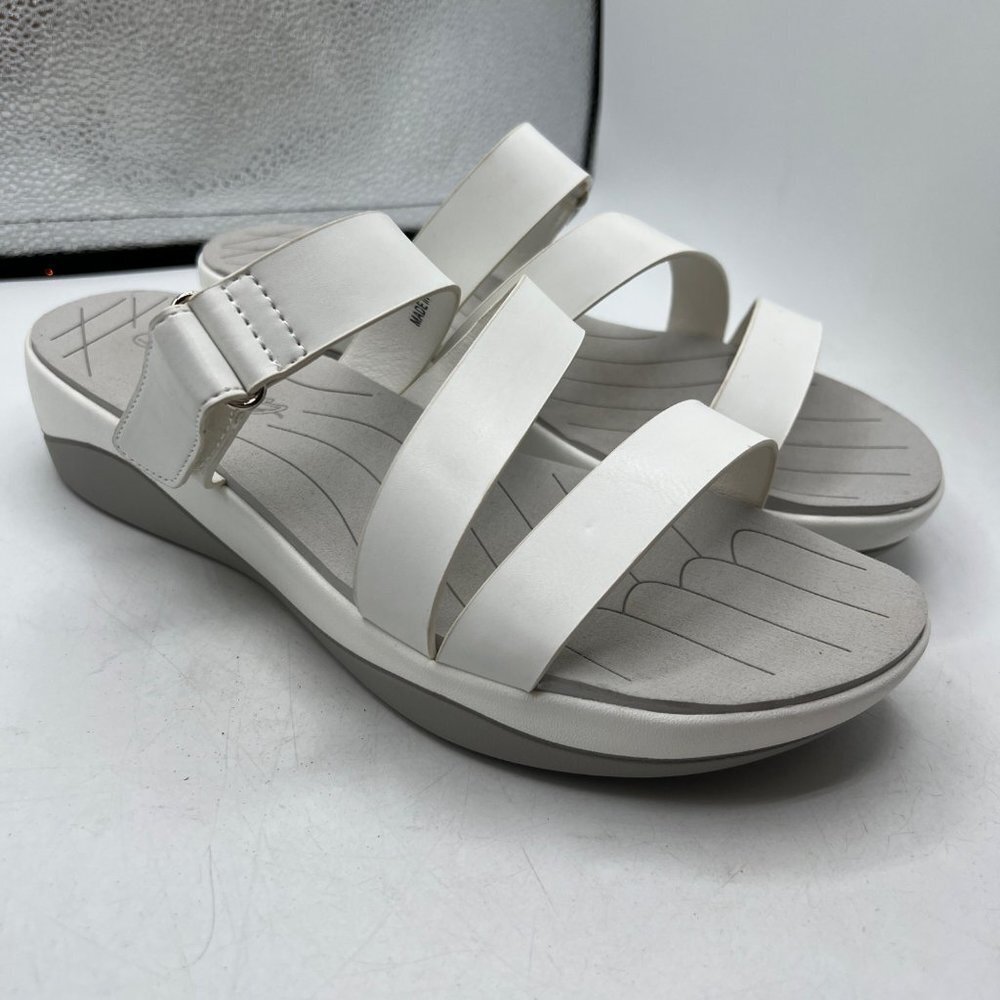 Jeossy Women's Platform Slide Sandals Ladies Adjustable Straps Slide Wide Shoes